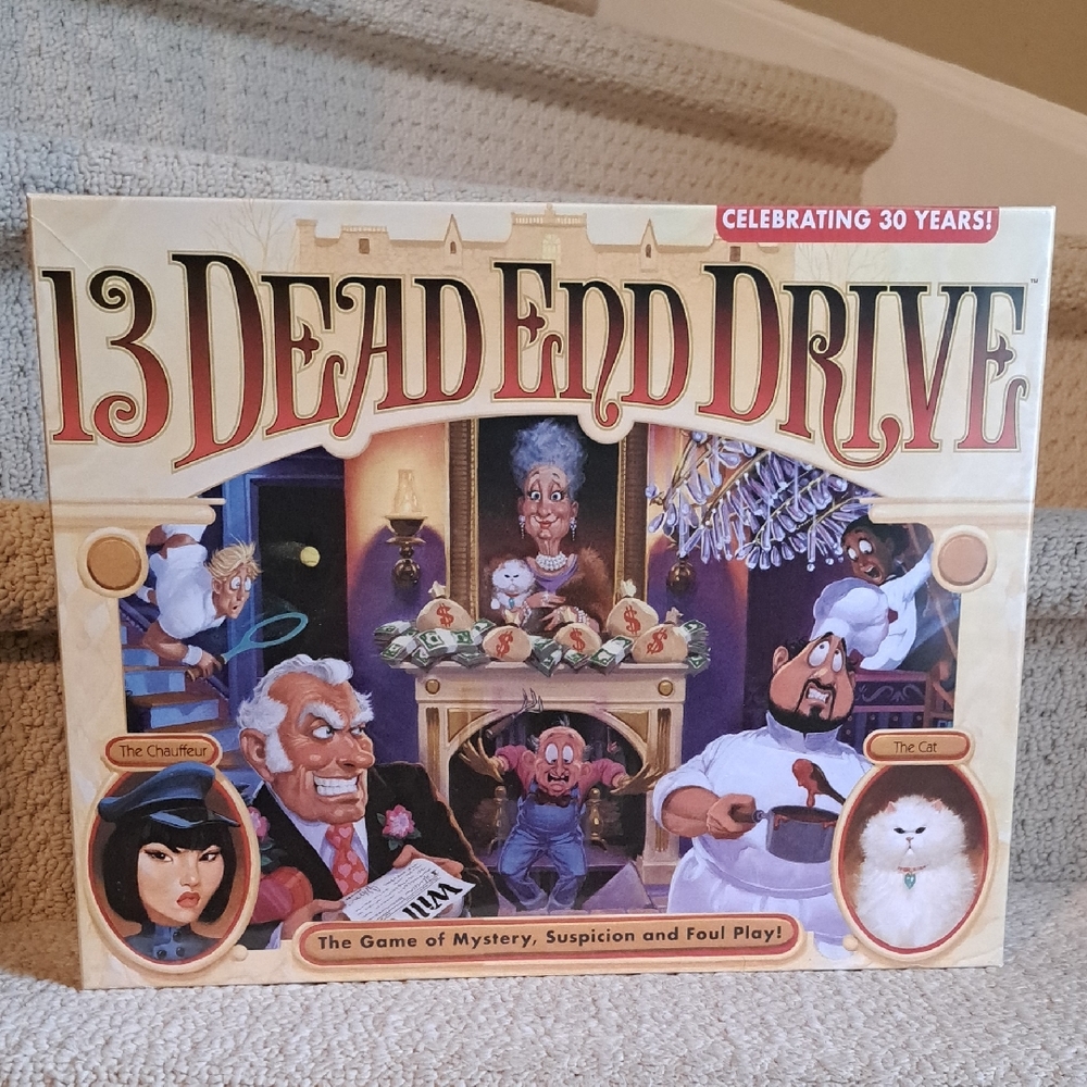 13 Dead End Drive Mystery Board Game Factory Sealed 2023 Release!